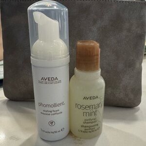 Aveda Phomollient Styling Foam & Rosemary Mint Shampoo